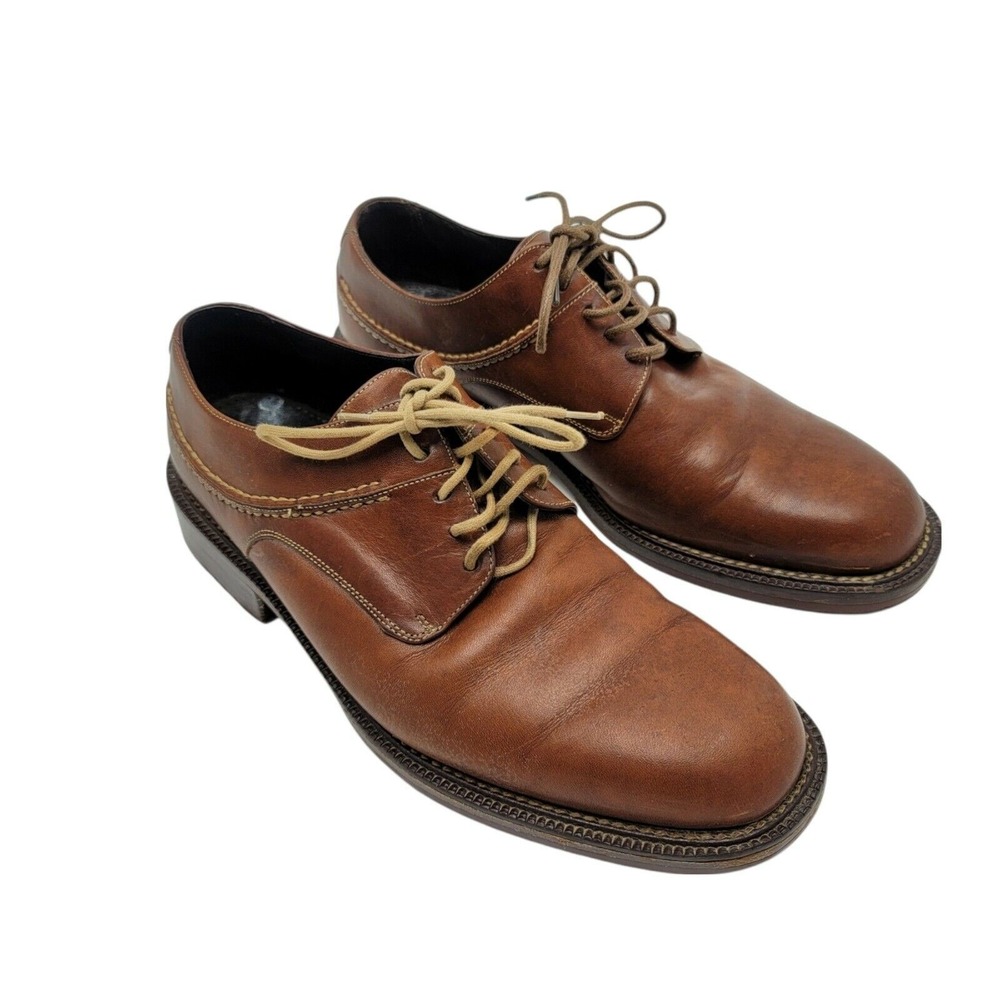 Cole Haan‎ Country Derby Dress Shoes Mens 8 D Brown Leather Lace Up G00165